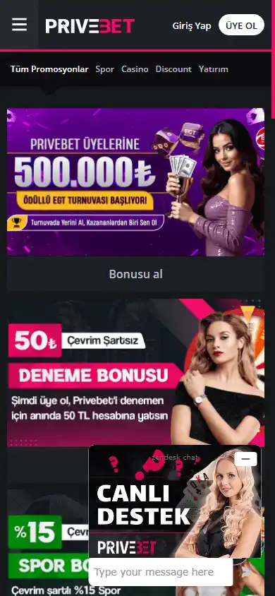 Privebet Casino screenshot 6