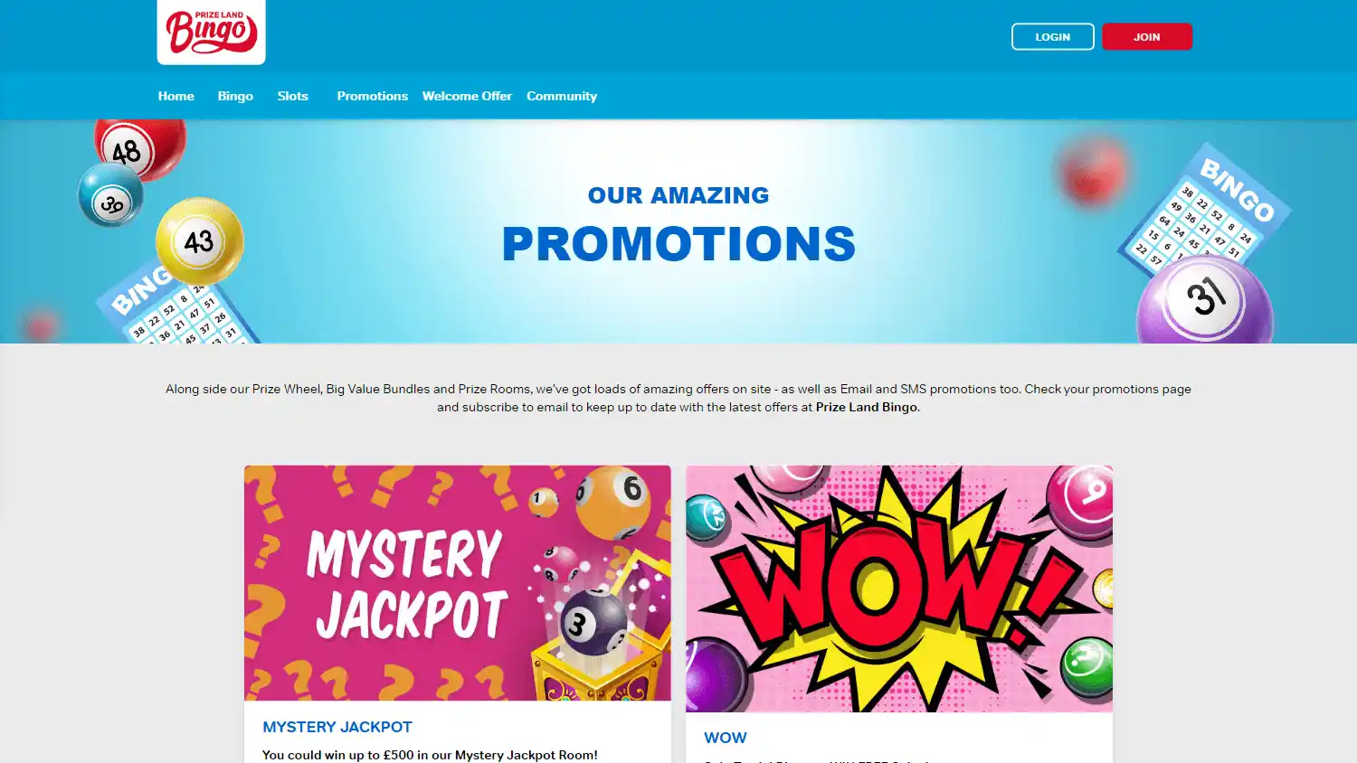 Prize Land Bingo Casino screenshot 2