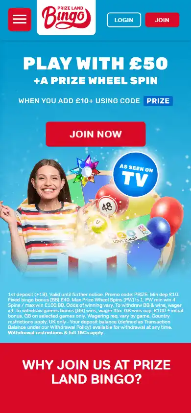 Prize Land Bingo Casino screenshot 3