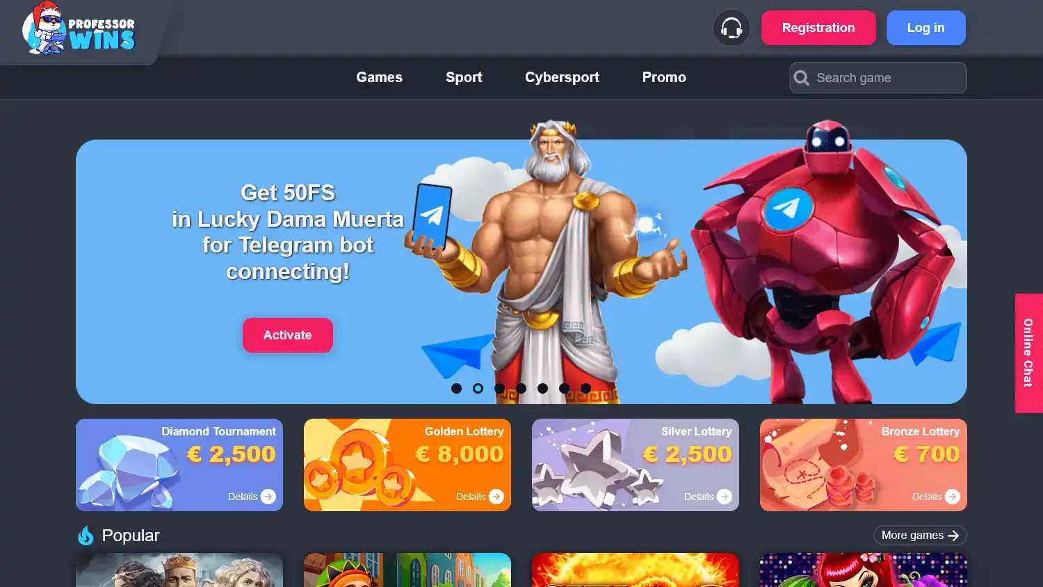 Professor Wins Casino screenshot 1