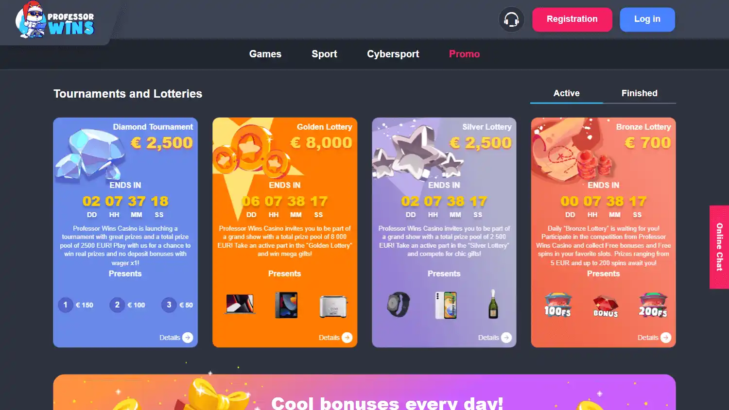 Professor Wins Casino screenshot 3