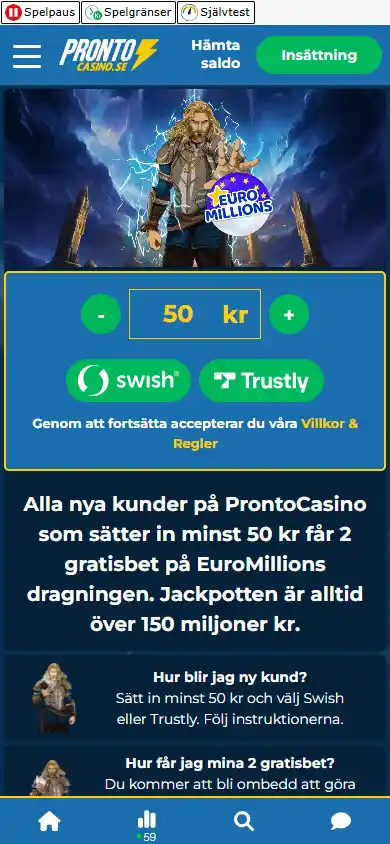 Pronto Casino screenshot 3