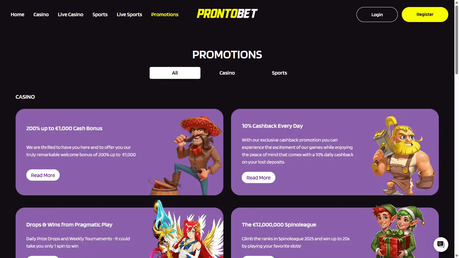 ProntoBet Casino screenshot 3