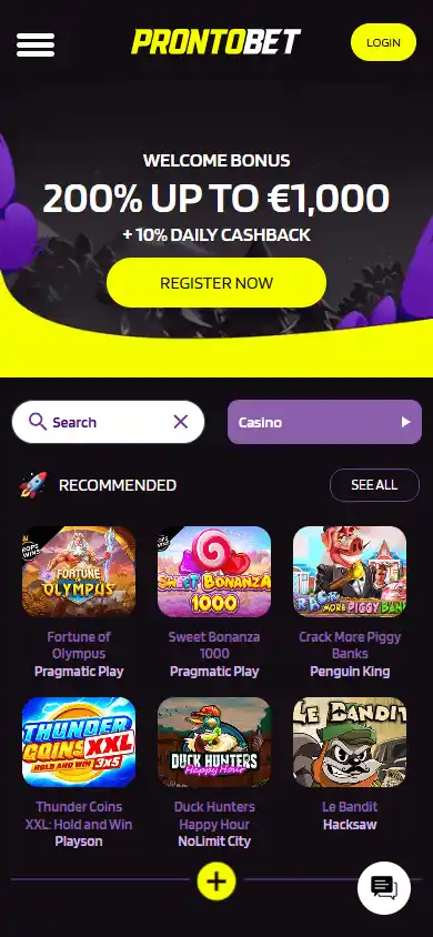 ProntoBet Casino screenshot 4