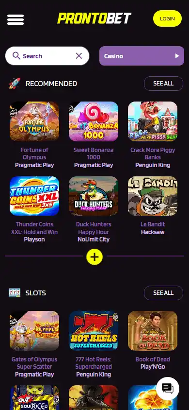ProntoBet Casino screenshot 5