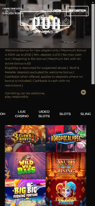 Pub Casino screenshot 2