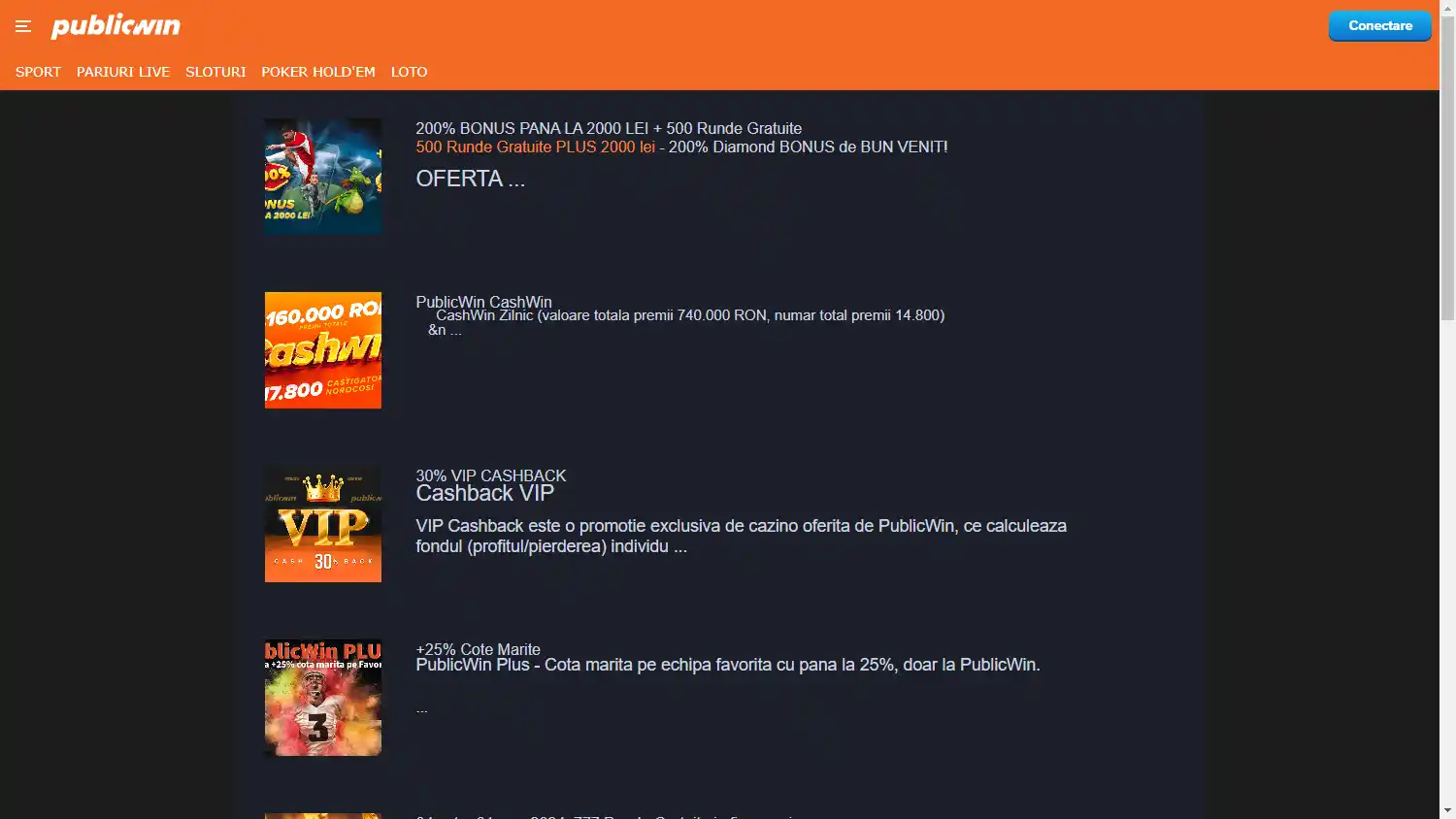 PublicWin Casino screenshot 3