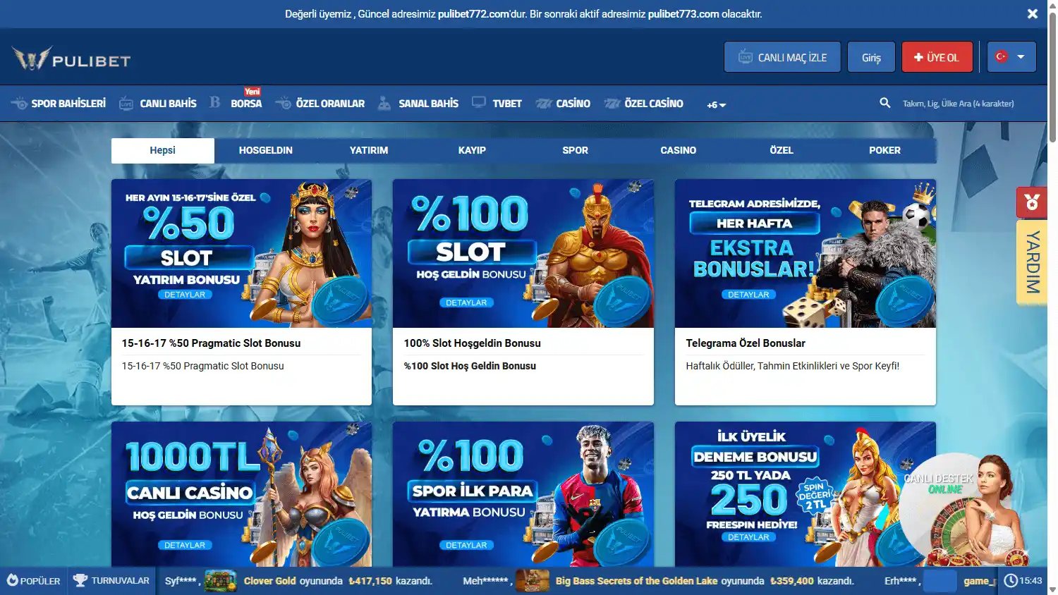 Pulibet Casino screenshot 3