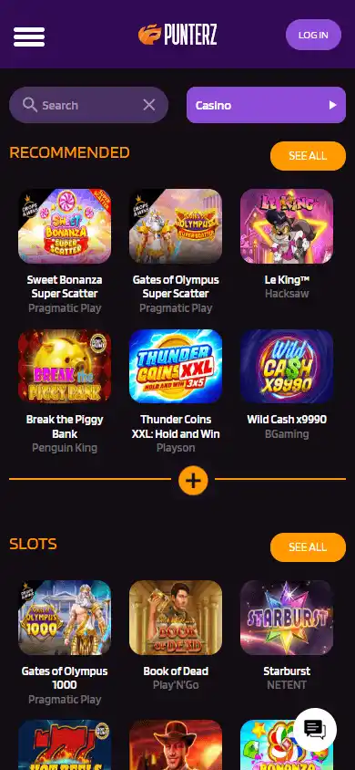 Punterz Casino screenshot 5