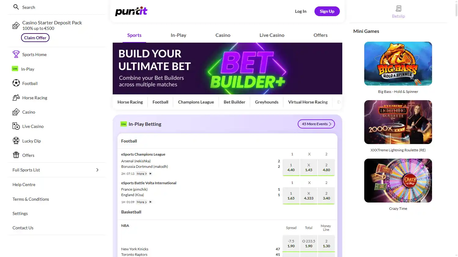 Puntit Casino screenshot 1