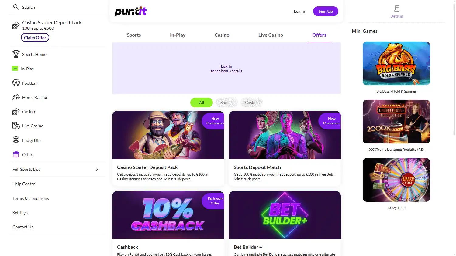 Puntit Casino screenshot 3