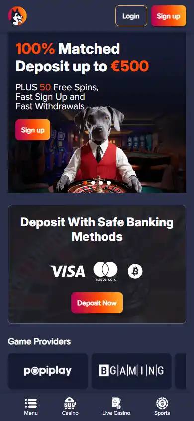 PuppyBet Casino screenshot 4