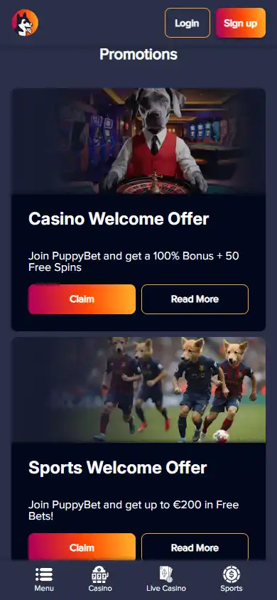 PuppyBet Casino screenshot 6
