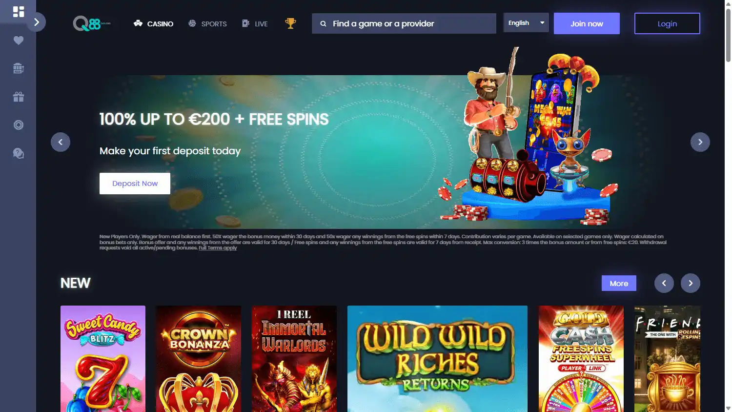Q88Bets Casino screenshot 1