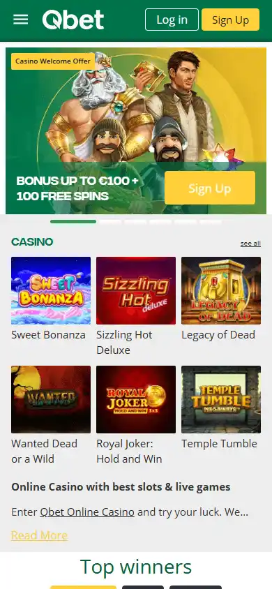 Qbet Casino screenshot 4