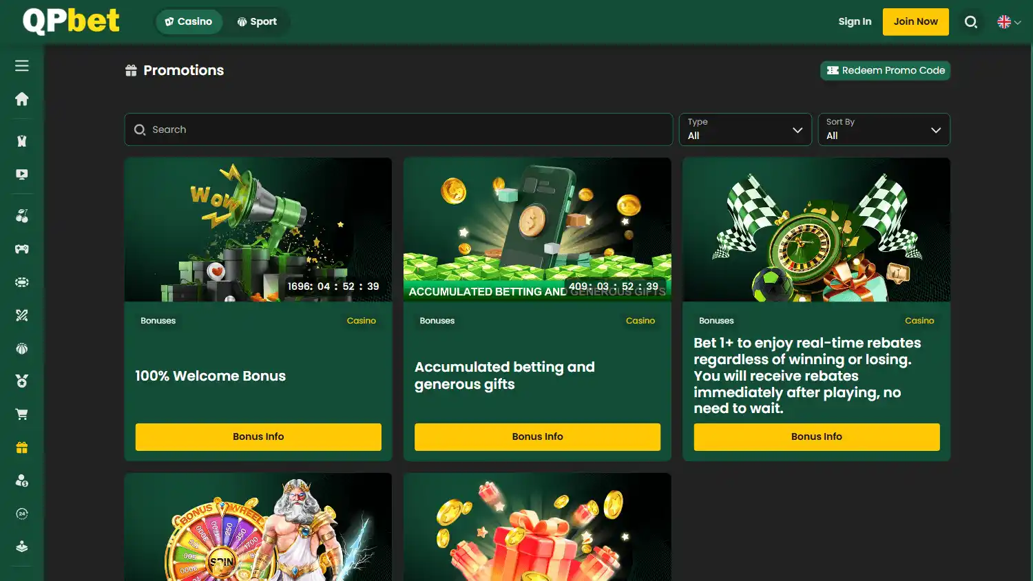 QPbet Casino screenshot 3