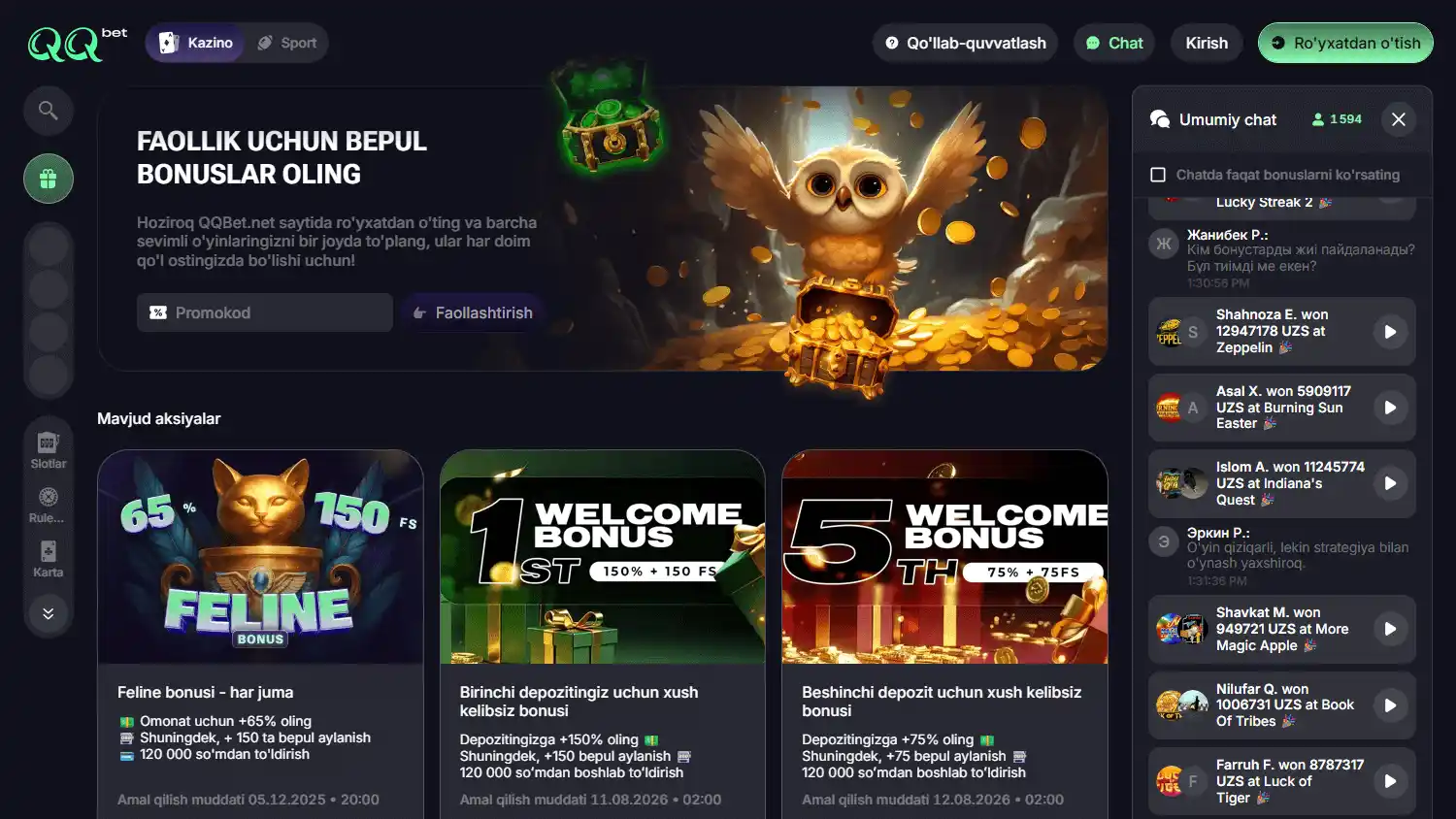 QQBET Casino screenshot 3