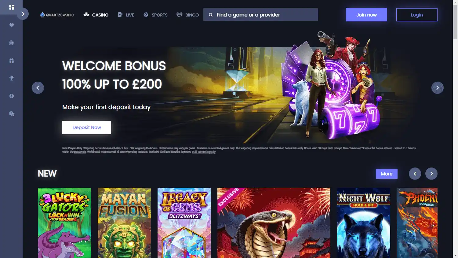 QuartzCasino screenshot 1