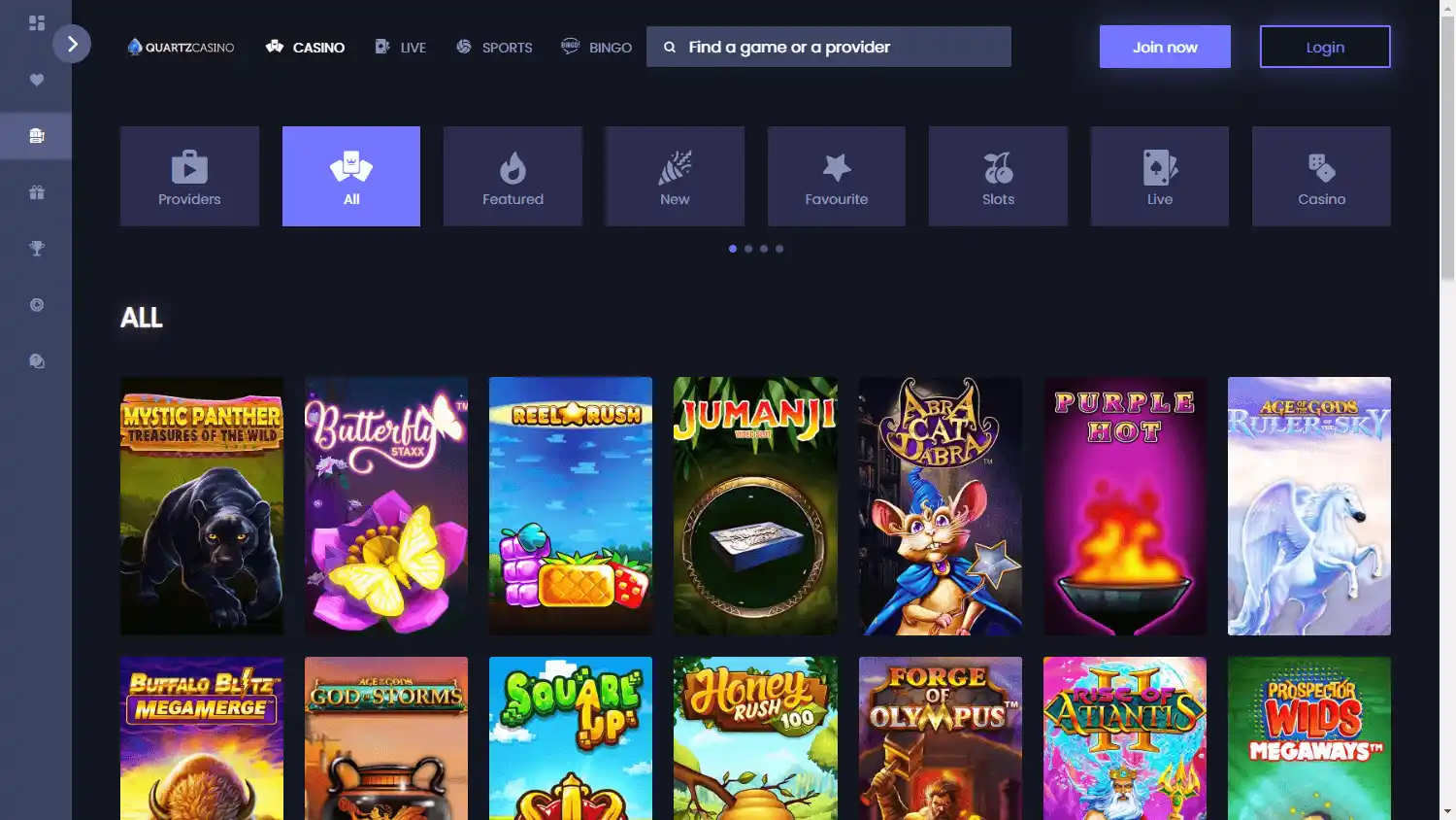 QuartzCasino screenshot 2