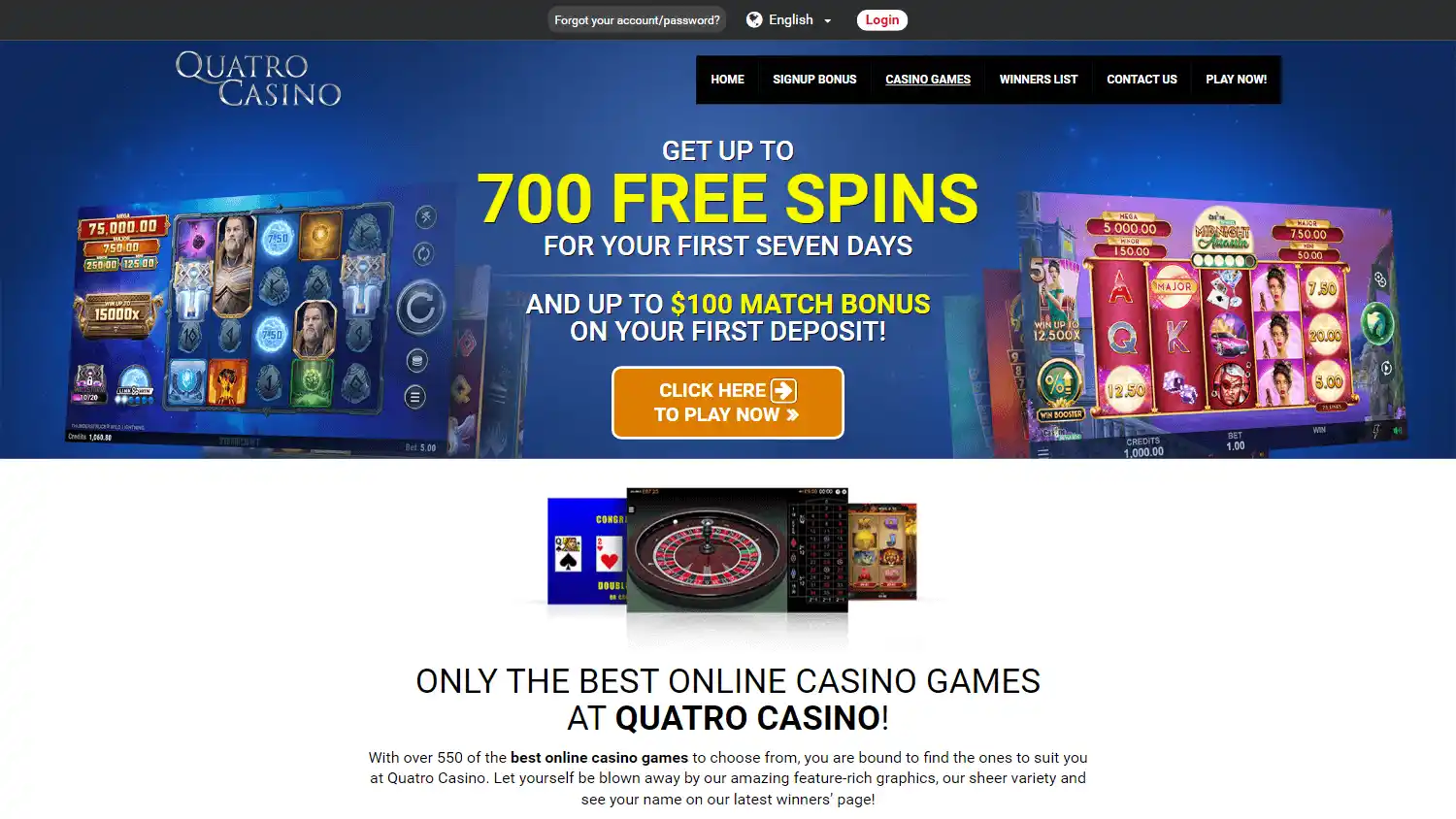 Quatro Casino screenshot 2