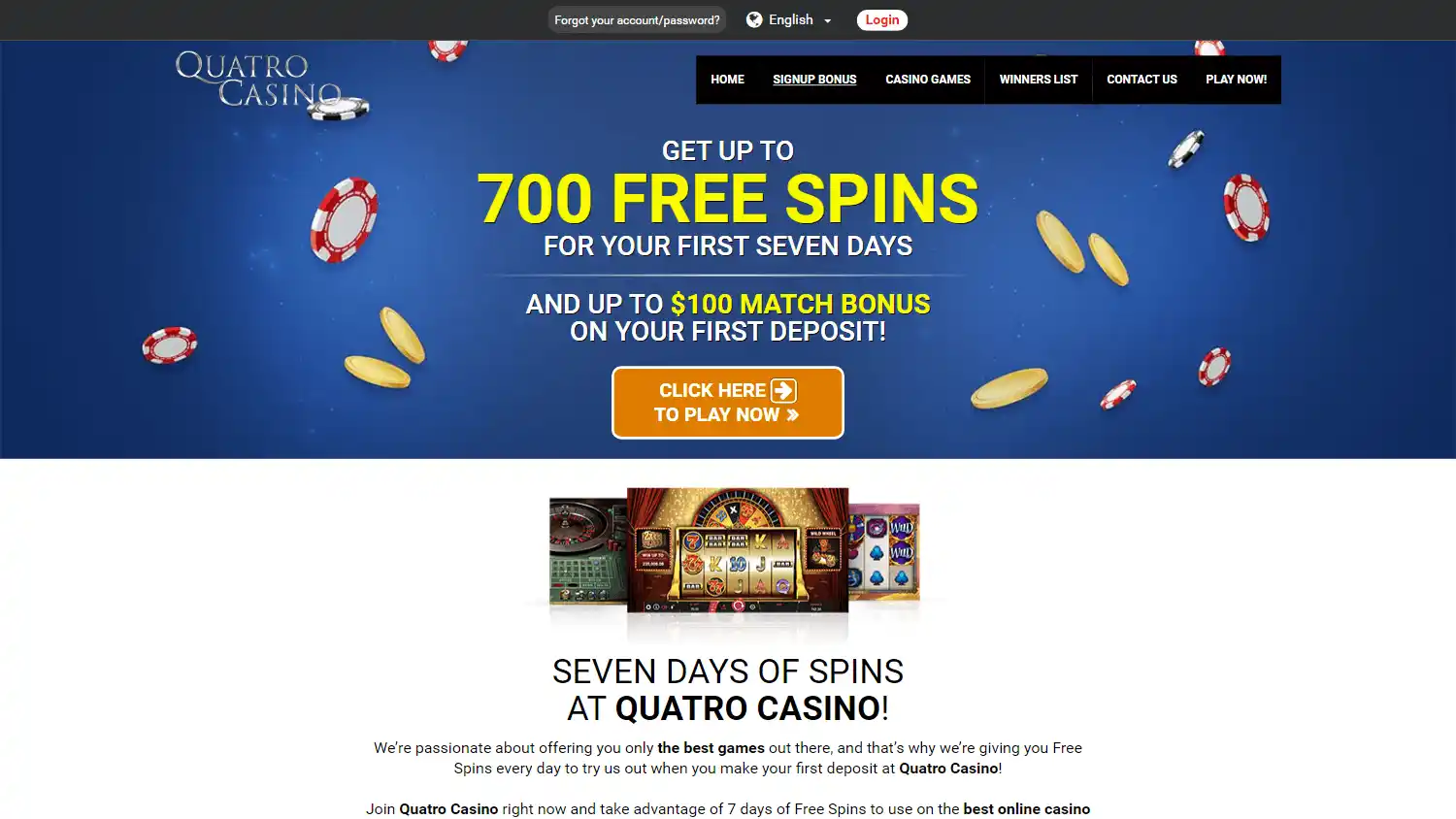 Quatro Casino screenshot 3