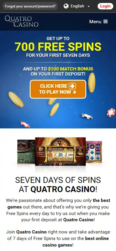 Quatro Casino screenshot 6