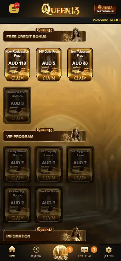 Queen13 Casino screenshot 4