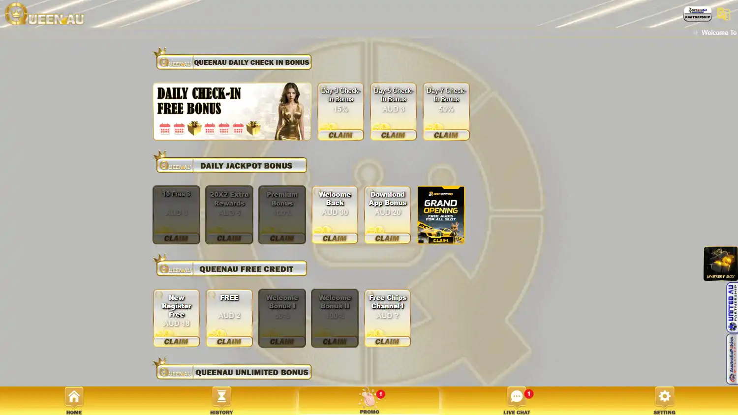 QueenAU Casino screenshot 2