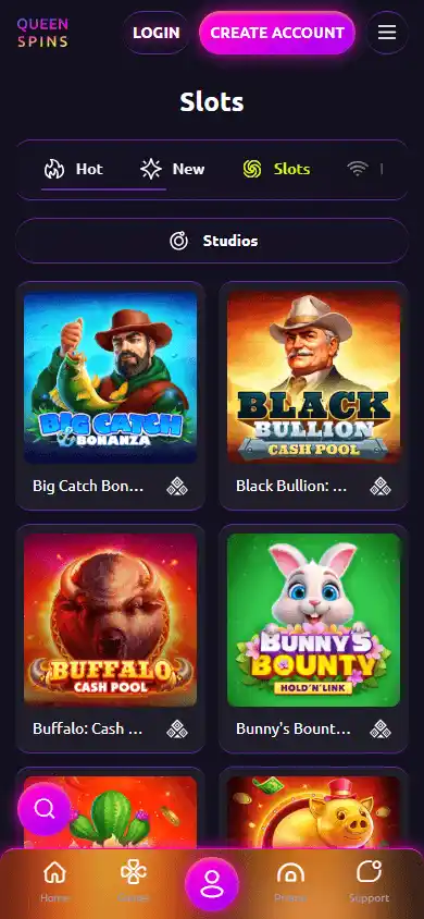 Queenspins Casino screenshot 5