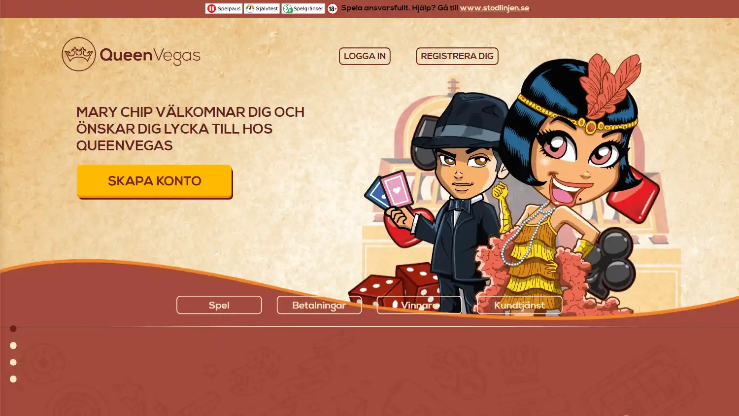 QueenVegas Casino screenshot 1