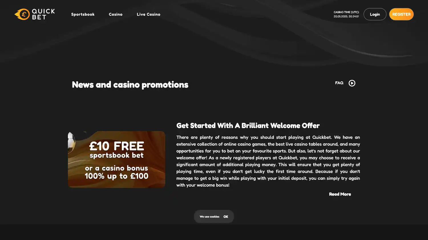 Quickbet Casino UK screenshot 3