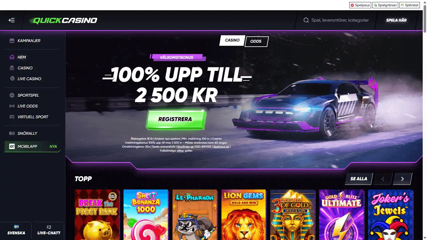 QuickCasino screenshot 1