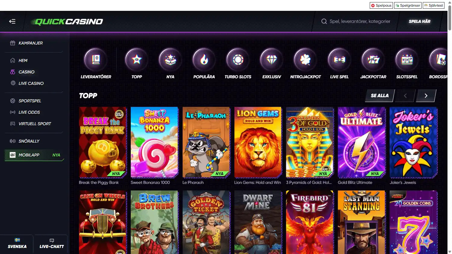 QuickCasino screenshot 2