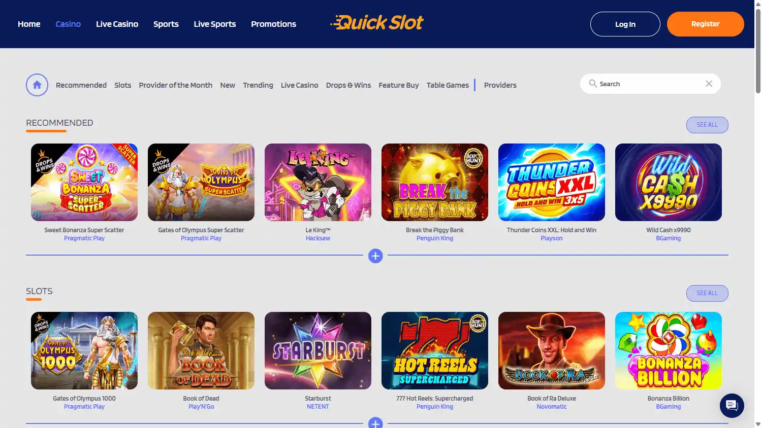 QuickSlot Casino screenshot 2