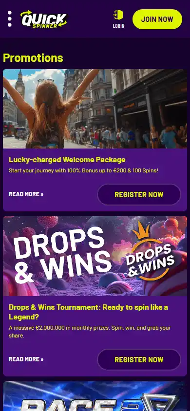 Quickspinner Casino screenshot 6