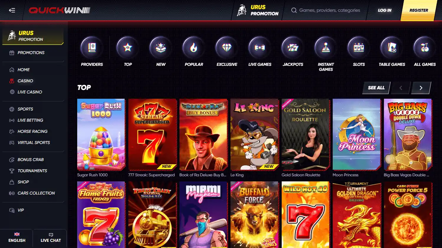 QuickWin Casino screenshot 2