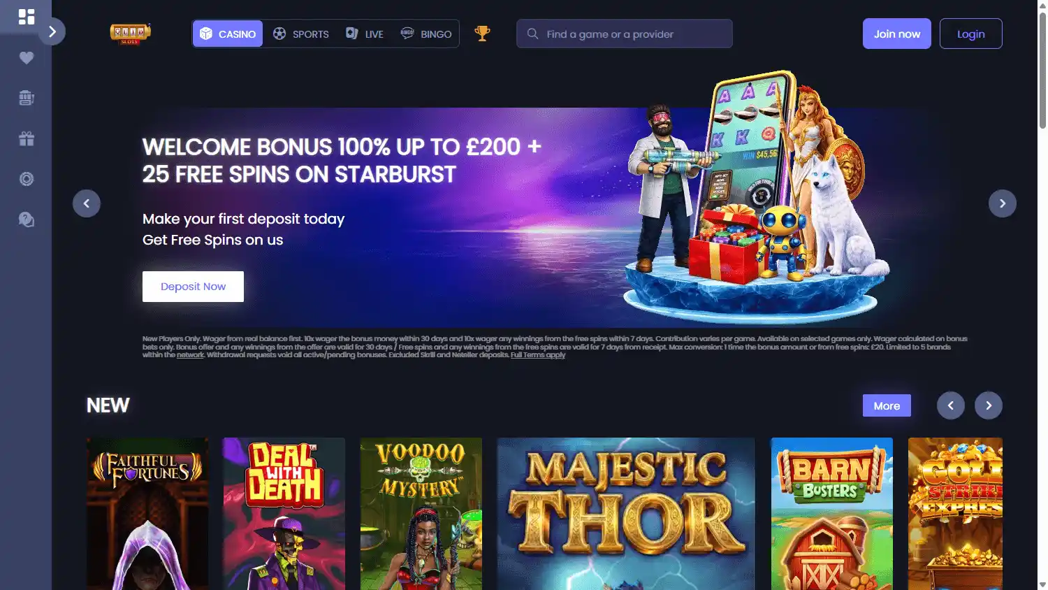 QuidSlots Casino screenshot 1