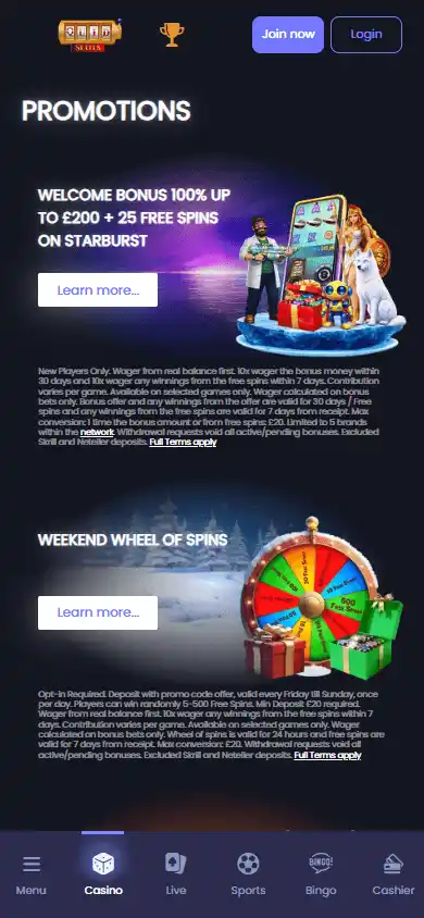 QuidSlots Casino screenshot 6