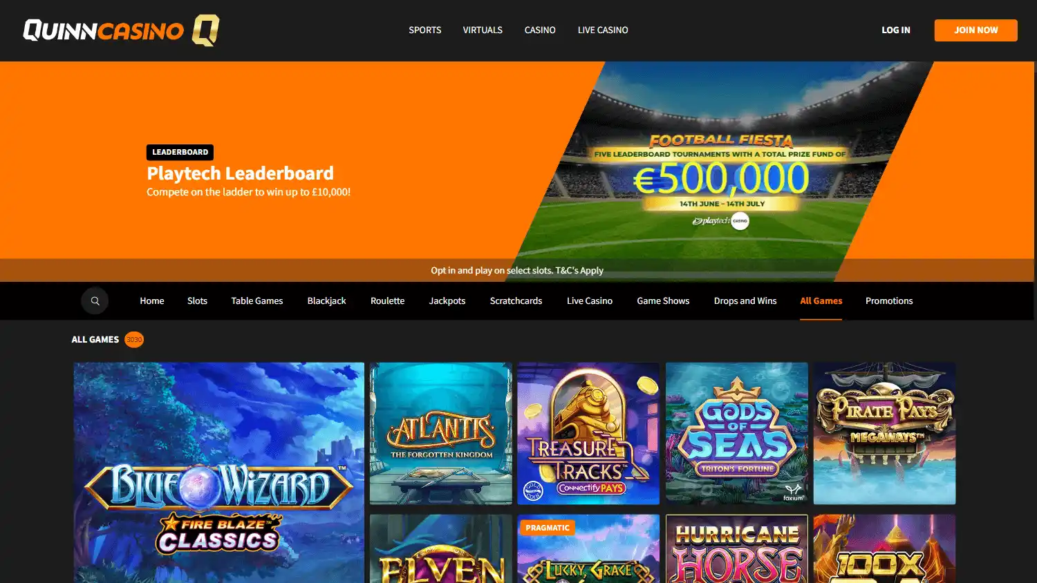 QuinnBet Casino screenshot 2