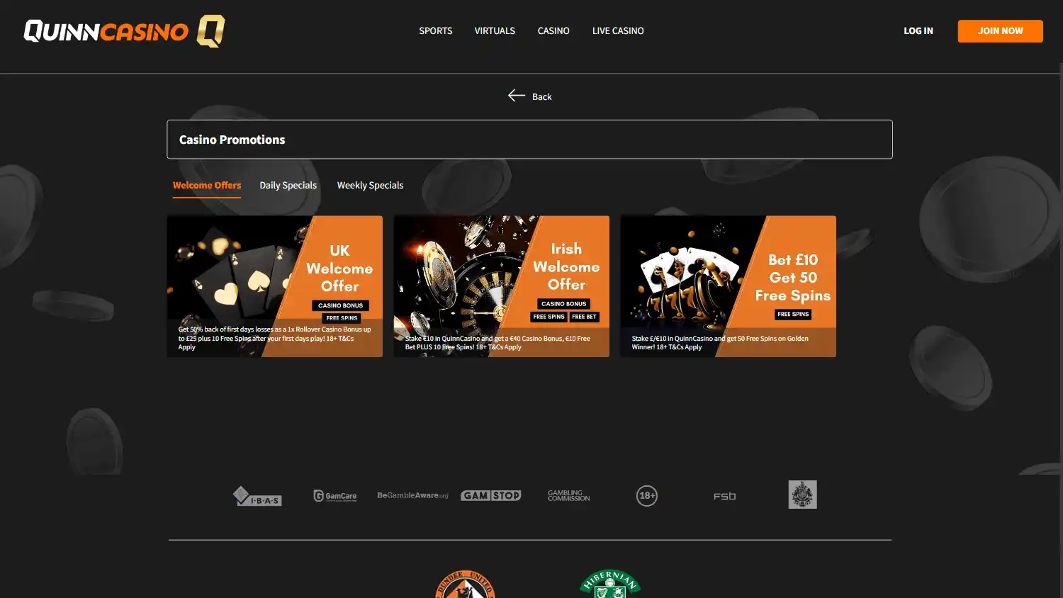 QuinnBet Casino screenshot 3