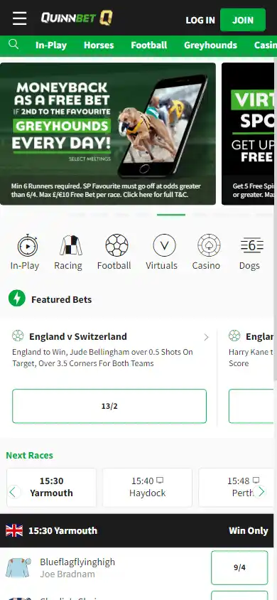 QuinnBet Casino screenshot 4
