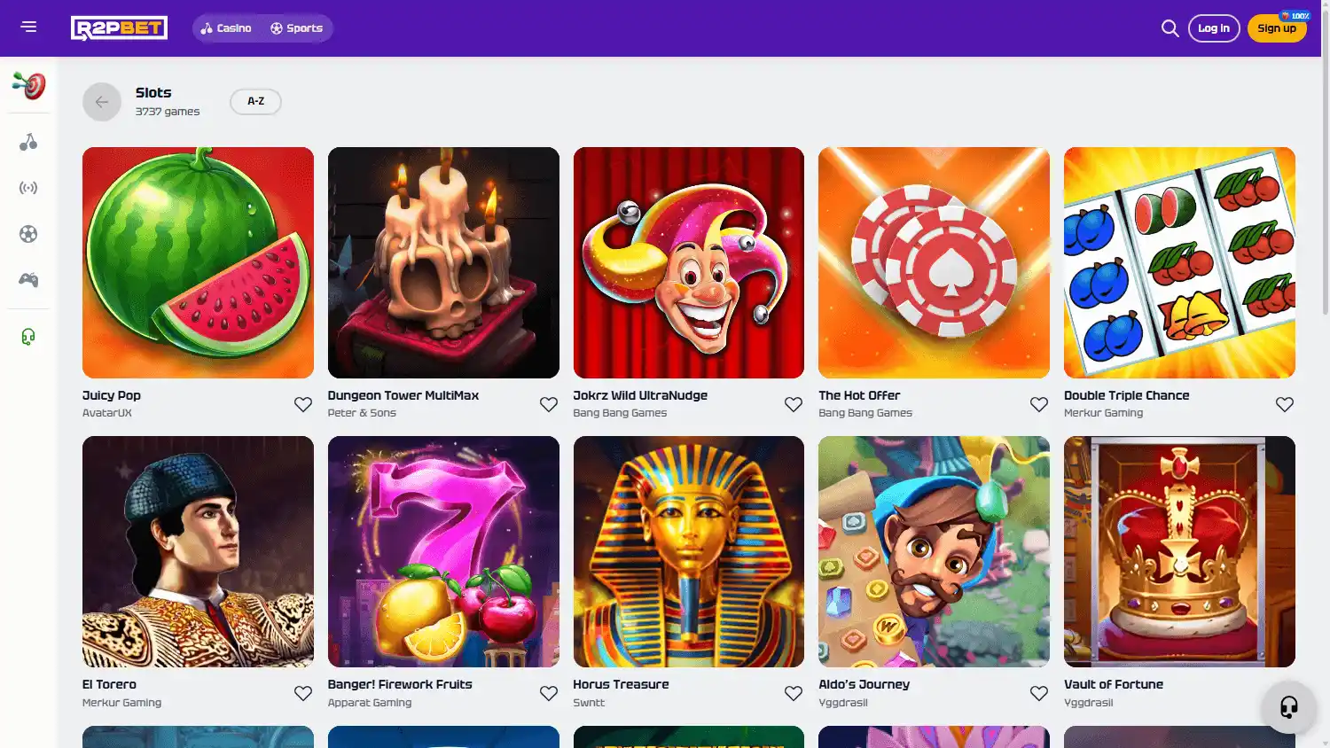 R2PBET Casino screenshot 2