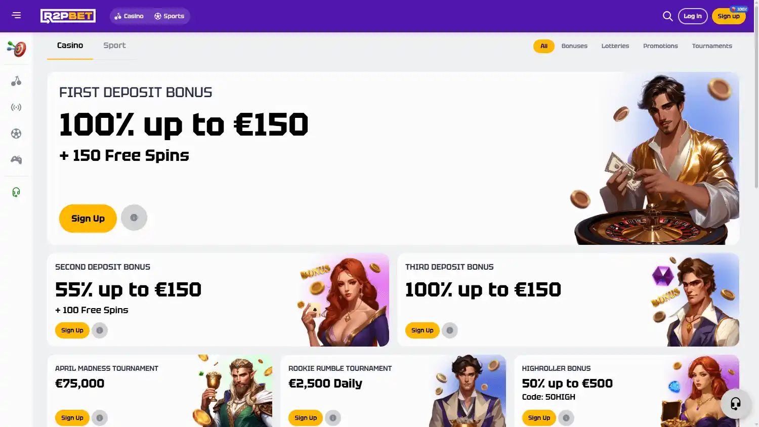 R2PBET Casino screenshot 3