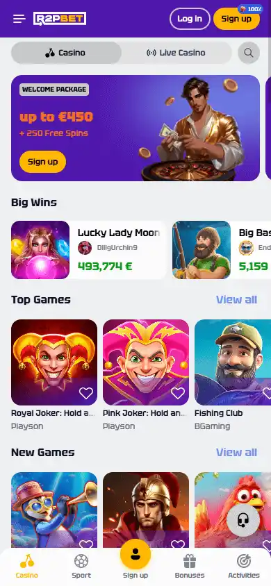R2PBET Casino screenshot 4