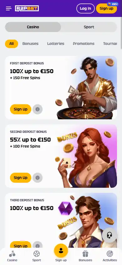 R2PBET Casino screenshot 6