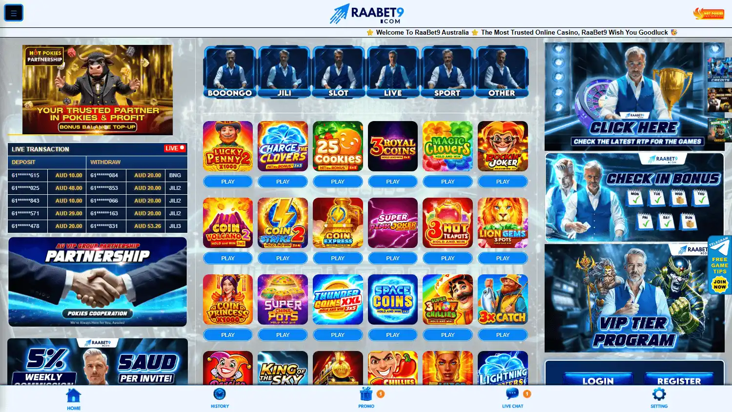 Raabet9 Casino screenshot 2