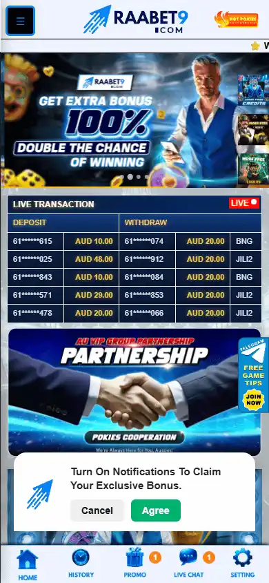 Raabet9 Casino screenshot 3