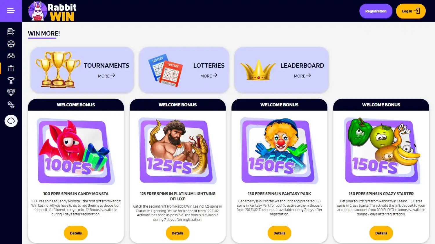 Rabbit Win Casino screenshot 3