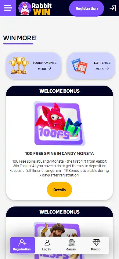 Rabbit Win Casino screenshot 6