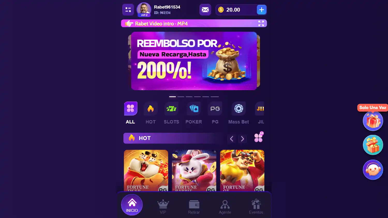 Rabetmx Casino screenshot 1